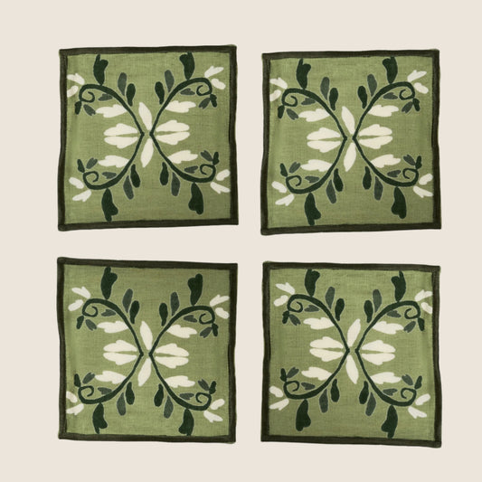 Half Past Seven x Maison Venu: Fern Cocktail Napkins