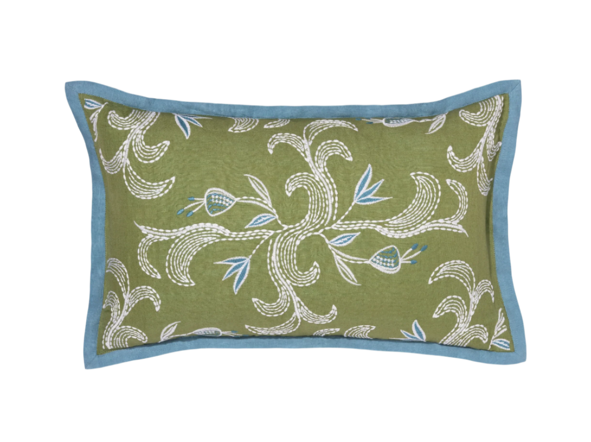 marseille verdant pillow against white background