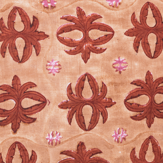 close up of prytania blush pillow