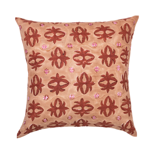 prytania blush pillow with a white background