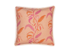 tuileries persimmon pillow against a white background