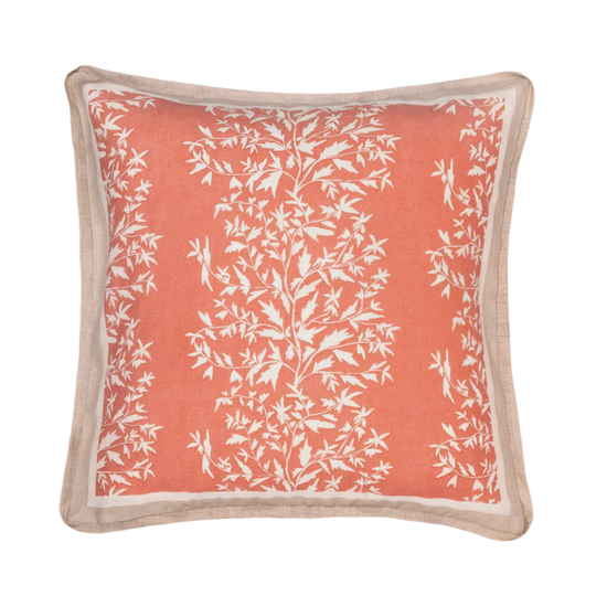 primrose venu floral pillow on white background