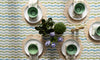 Maison Venu Leyla
hand block-printed Tablecloth in Verde colorway, linen cotton blend