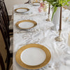 Tuileries Tablecloth Blockprinted Trim