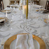 Tuileries Tablecloth Blockprinted Trim