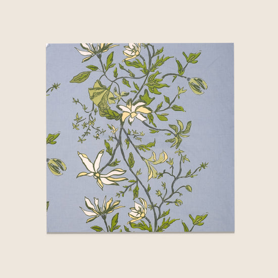 Maison Venu Camille Hand Block Printed Fabric in Botanical Linen Cotton blend
