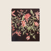 Maison Venu Camille Hand Block Printed Fabric in Chocolate Linen Cotton blend