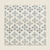 Maison Venu Celeste Hand Block Printed Napkin in Lapis Linen Cotton blend