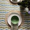 Maison Venu Elise Hand Block Printed Napkin in Herb Linen Cotton blend