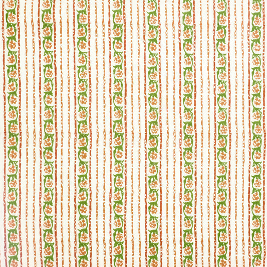 Maison Venu Elise Hand Block Printed  Quilt in Peony Linen Cotton blend 