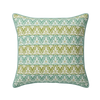 Maison Venu Ines Hand Block Printed Garden Decorative Pillow in Sungold Linen Cotton blend