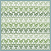 Maison Venu Ines Hand Block Printed Garden Decorative Pillow in Seafoam Linen Cotton blend