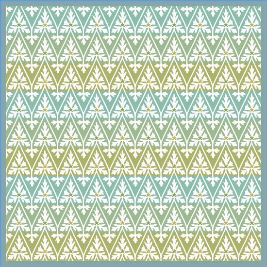Maison Venu Ines Hand Block Printed Garden Decorative Pillow in Sungold Linen Cotton blend