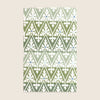 Maison Venu Ines Hand Block Printed Garden Decorative Pillow in Seafoam Linen Cotton blend
