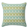 Maison Venu Ines Hand Block Printed Garden Decorative Pillow in Sungold Linen Cotton blend