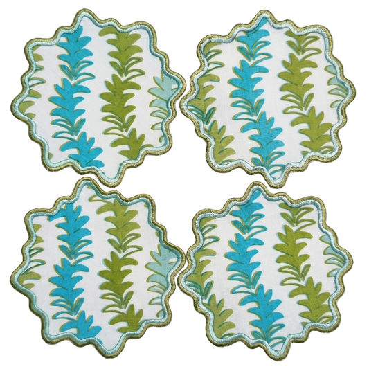 Leyla Waved Cocktail Napkin