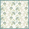 Maison Venu Beatrice Hand Block Printed Garden Decorative Pillow in Calypso Linen Cotton blend