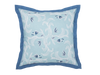 marseille cobalt pillow against a white background