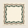 Maison Venu Palmerie Hand Block Printed Napkin in Yuletide Linen Cotton blend