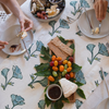 BLOCK POPPY PRINT LINEN RUNNER
