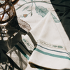 Tuileries Tablecloth Blockprinted Trim