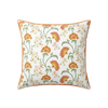 Maison Venu Beatrice Hand Block Printed Garden Decorative Pillow in Clay Linen Cotton blend