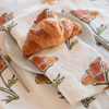 BLOCK POPPY PRINT LINEN NAPKIN