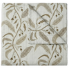 Maison Venu Tuileries Hand Block Printed  Quilt in Natural Linen Cotton blend 