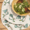 BLOCK POPPY PRINT LINEN TEA TOWEL