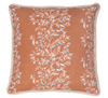 holly vine terracotta pillow